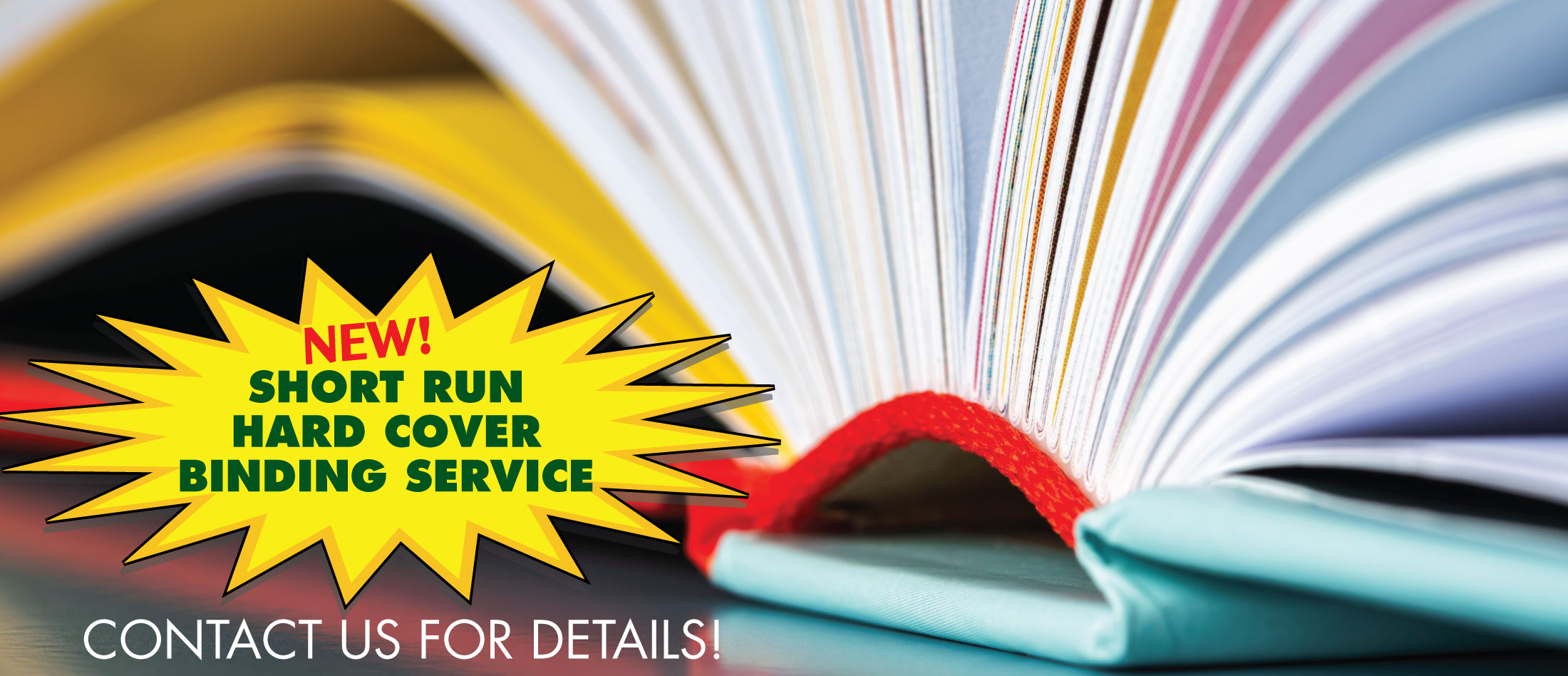 York Bindery now offers short run, hard cover binding services